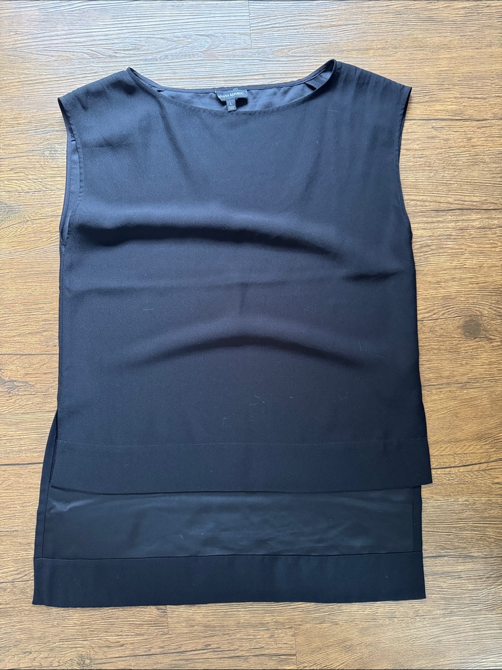 Banana Republic Black Layered Sleeveless Tank